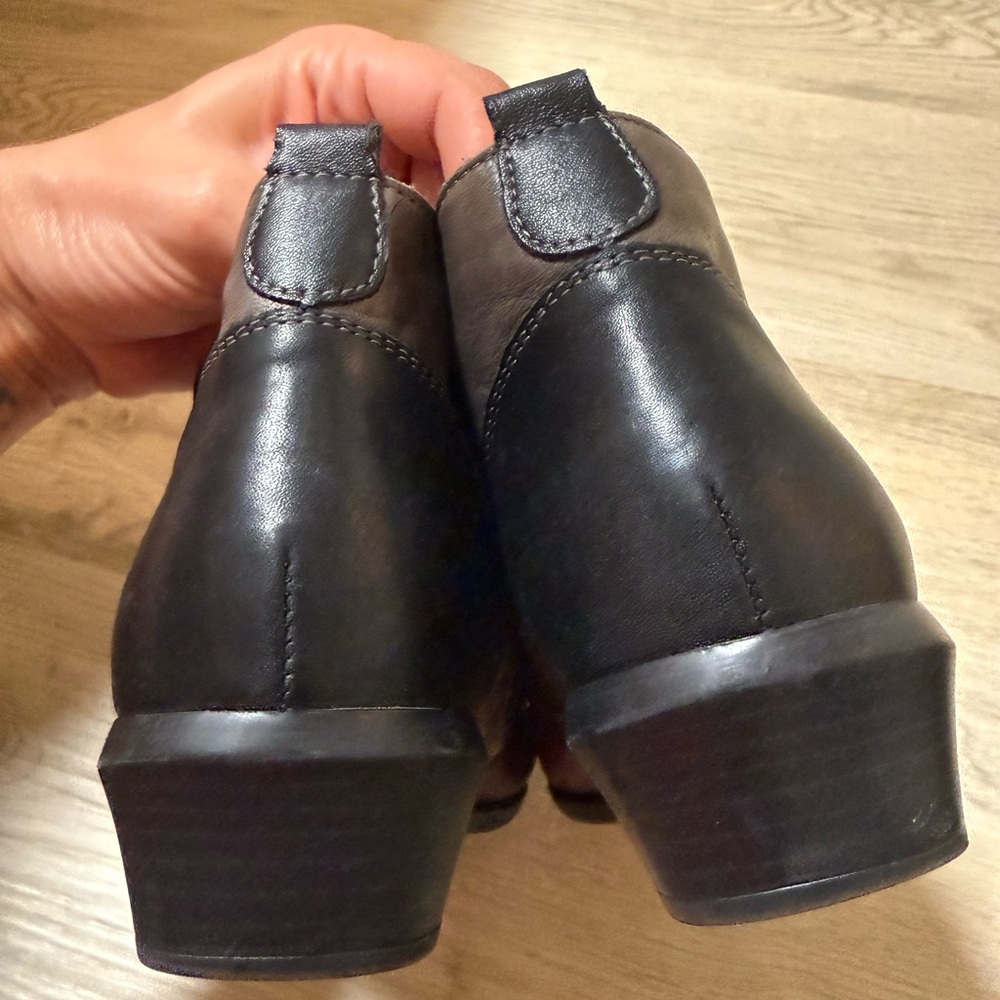 Remonte Patchwork Colorblock Leather Ankle Bootie… - image 5